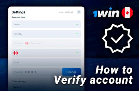 1win account verification